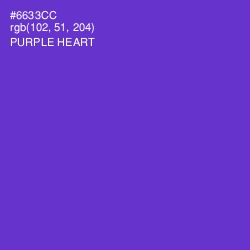 #6633CC - Purple Heart Color Image